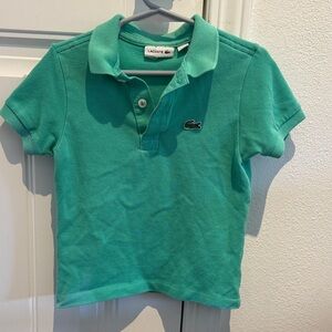 Lacoste vintage Kids Green Polo Shirt size 4t